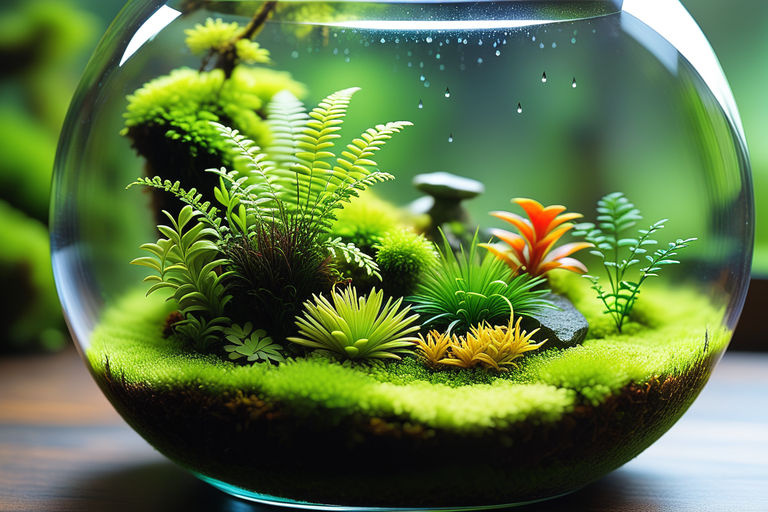 24 PC Fish Tank Decorations Artificial Aquarium Grass Plant Lush Terrariums Sea