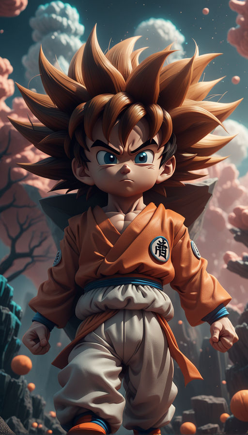 Rated R 3D Pixar Dragon Ball GT Movie octane render 8K