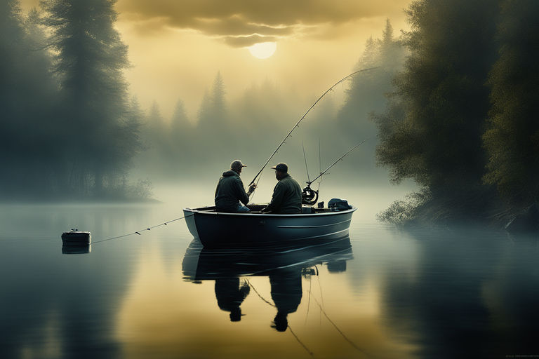 two teenage boys fishing from a pier - Playground