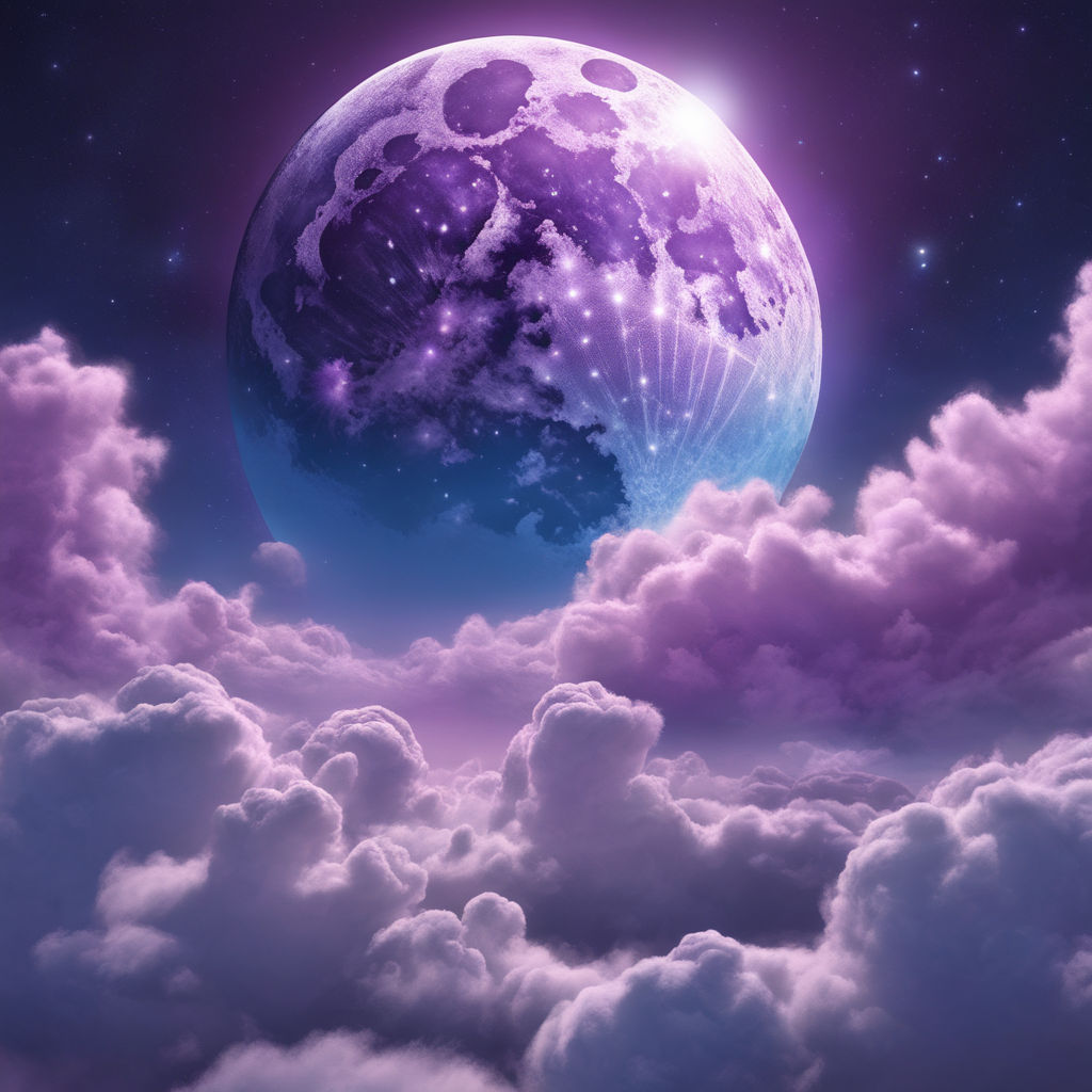 blue purple moon