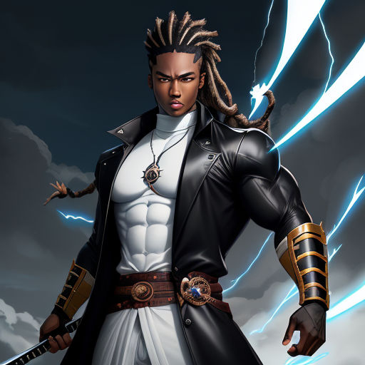 Black Anime Character