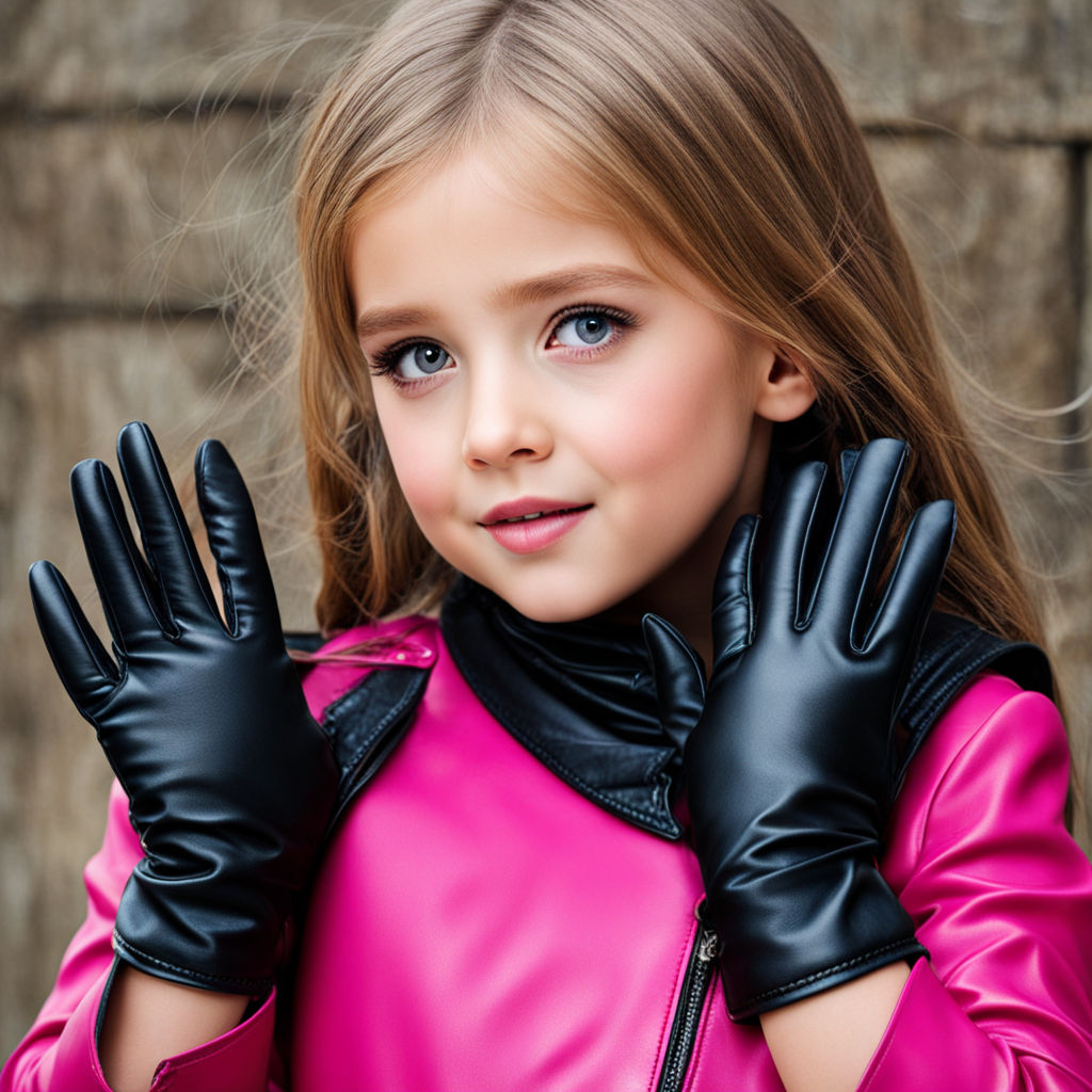 wearing shiny legging and leather gloves - Playground