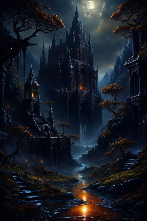 fantasy dark castle