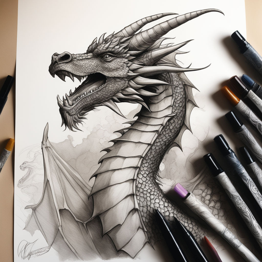 14 dragon drawings by asteer | Image