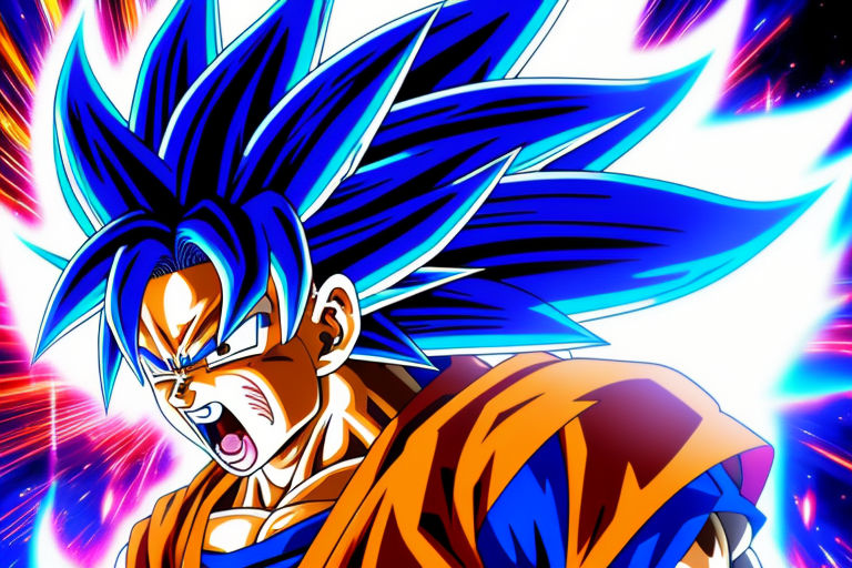 Goku Super Saiyan Blue Kaioken Style Digital Graphic · Creative