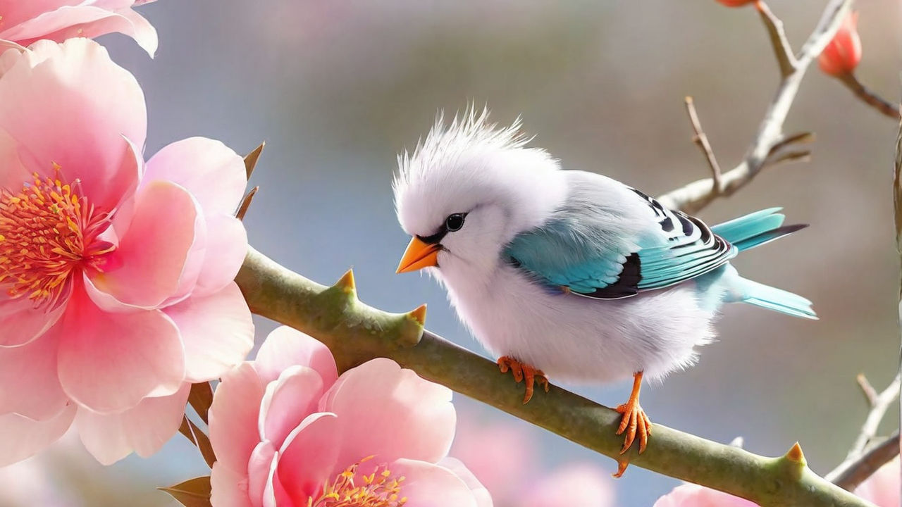 cute twin birds wallpaper – Dazzling Wallpapers