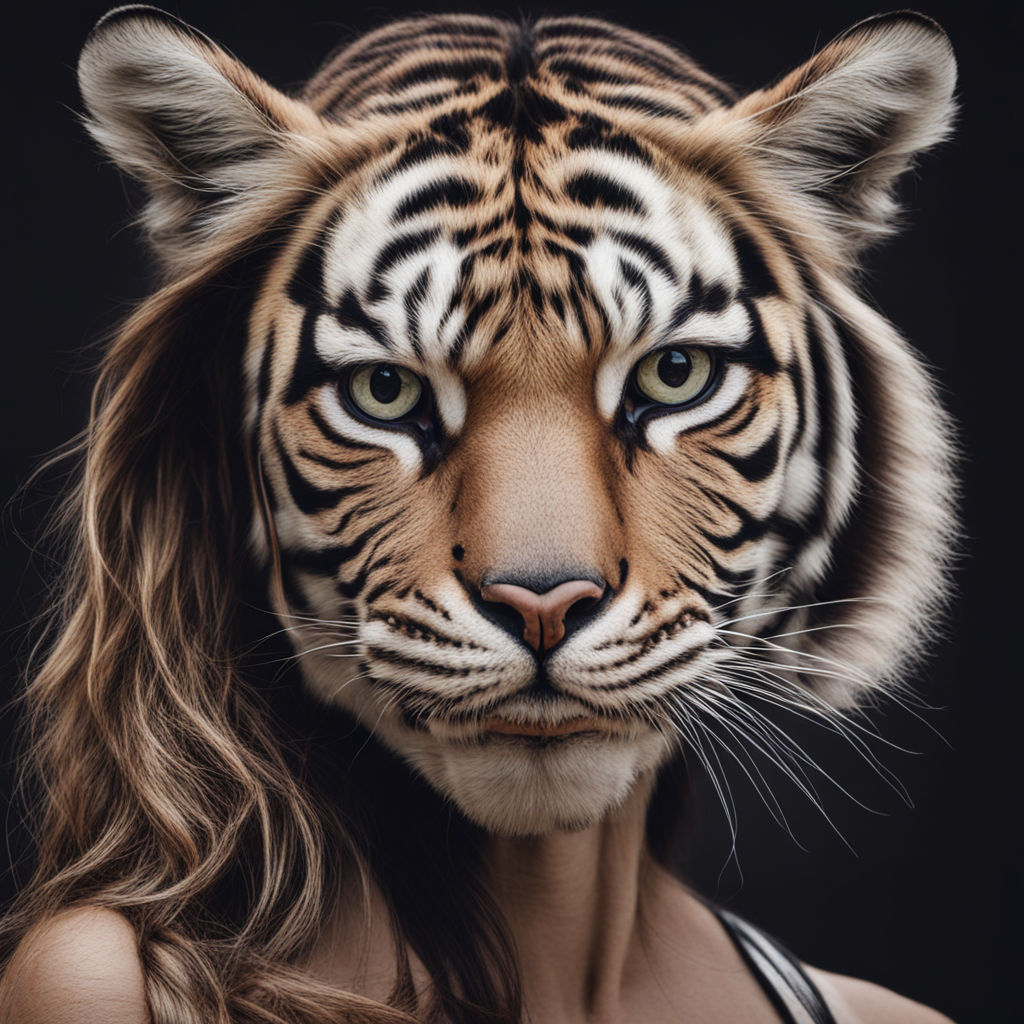 half human half tiger face