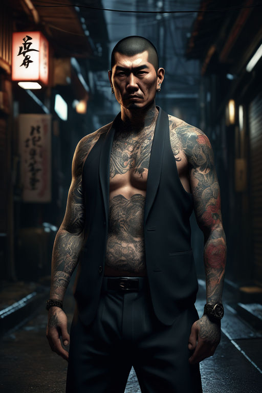 yakuza suit tattoo