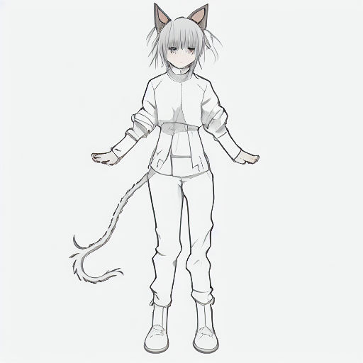 How to Draw Anime Cat Girl (Line by Line With Proportions) 