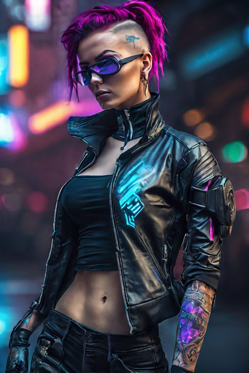 Cyberpunk 2077 Girl Glasses 4K Wallpaper #3.1971