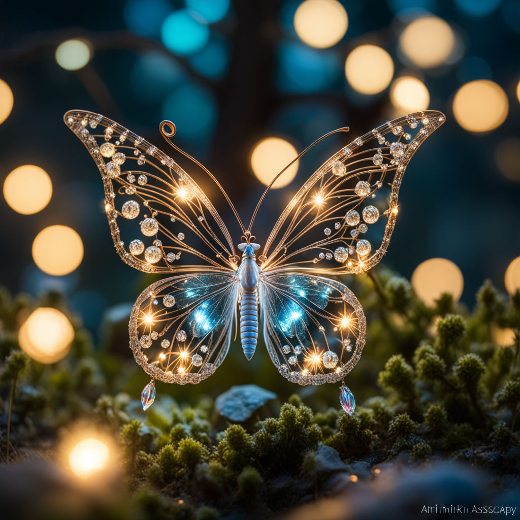 Light Up Aqua Fairy Butterfly Wings