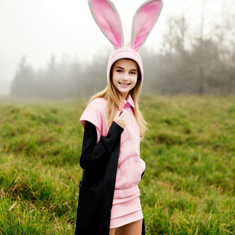 bunny little girl costume