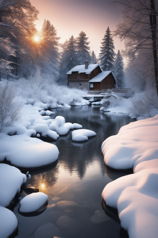 serene winter wallpaper