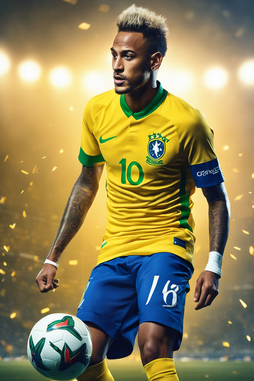 Brazil National Team Kids Soccer Kit | Jersey, Shorts, and Ball with Green  and Yellow Design | Neymar and Pelé Inspired Design