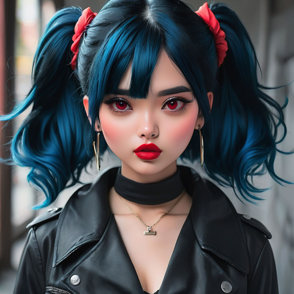 anime style goth girl - Playground