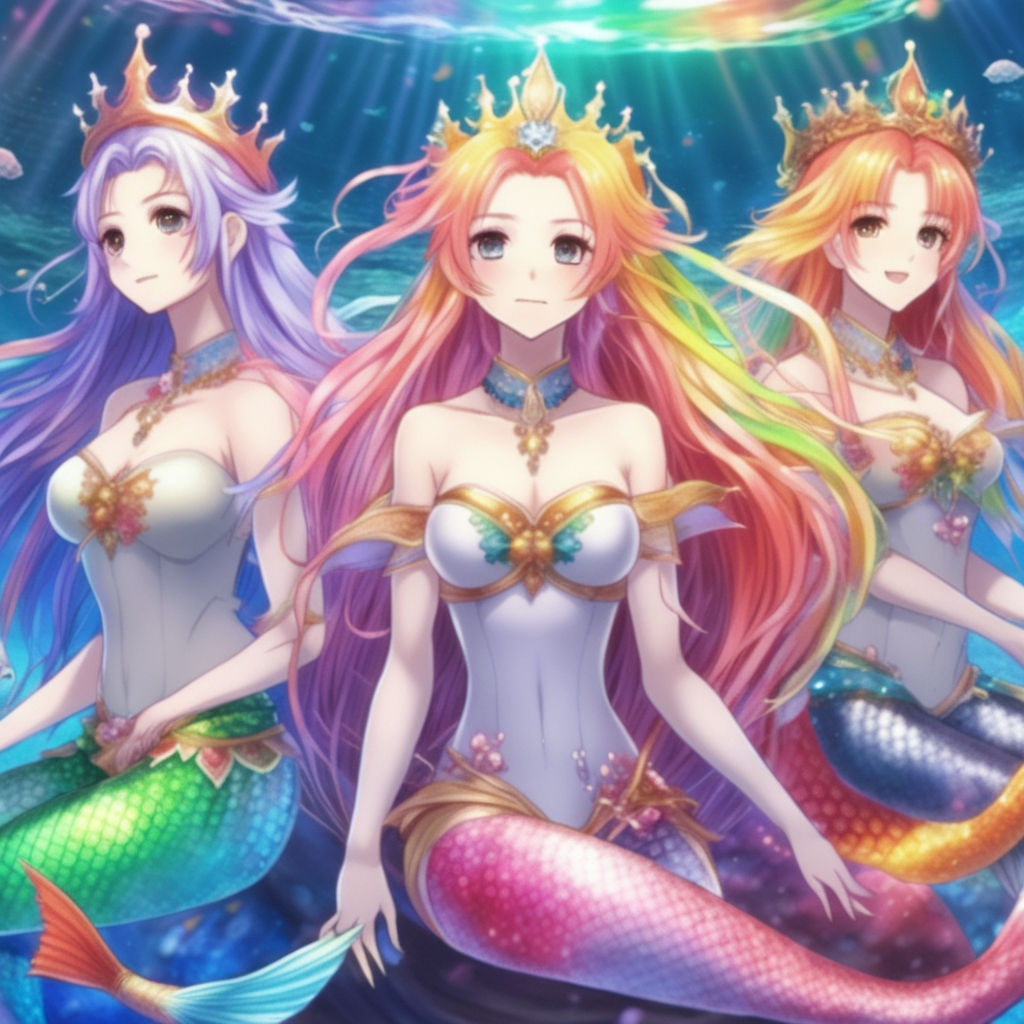 Realistic Anime Mermaid Coloring Pages - Line Art, HD Png Download - vhv