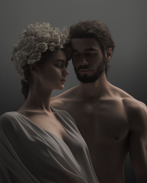 Prompt: Twinsouls, love, together, man and woman, , perfect composition, beautiful detailed intricate insanely detailed octane render trending on artstation, 8 k artistic photography, photorealistic concept art, soft natural volumetric cinematic perfect light, chiaroscuro, award - winning photograph, masterpiece, oil on canvas, raphael, caravaggio, greg rutkowski, beeple, beksinski, giger