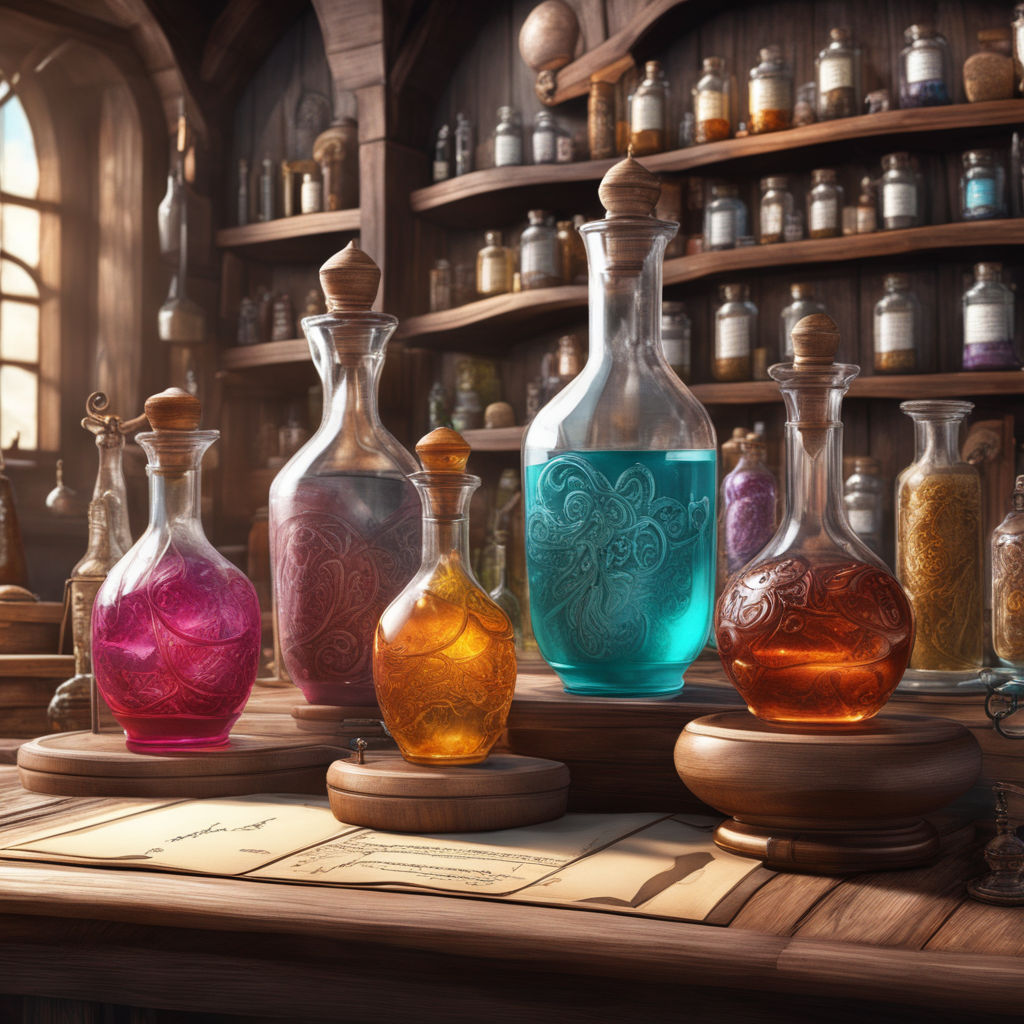 ArtStation - Magic potion bottles