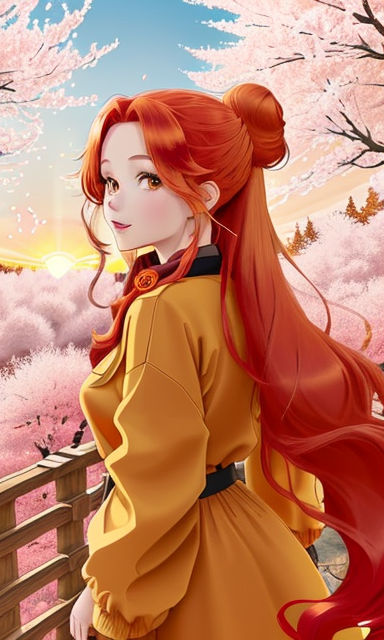 6079053 / 1080x1920 anime girl, anime, redhead, artist, artwork, digital  art, for Iphone 6, 7, 8, redhead digital girls HD phone wallpaper | Pxfuel