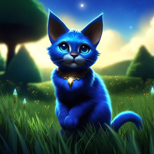 Smurf Cat Whimsy: Embrace Adorable Magic in Feline Blue 