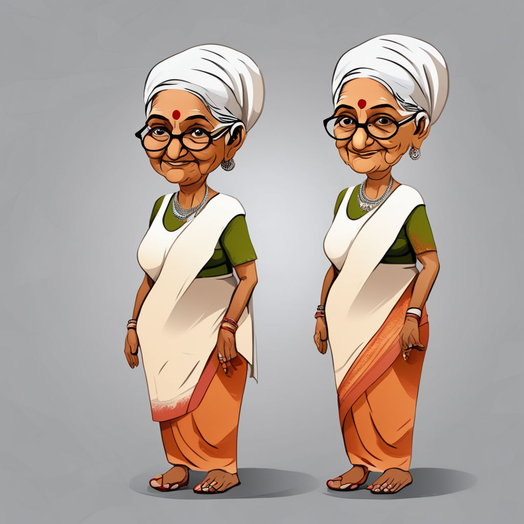 Indian grandmother Vectors & Illustrations for Free Download | Freepik