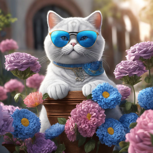 Cat wearing Gucci shades - Playground