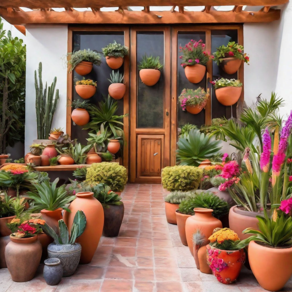 hanging potted plants - Playground