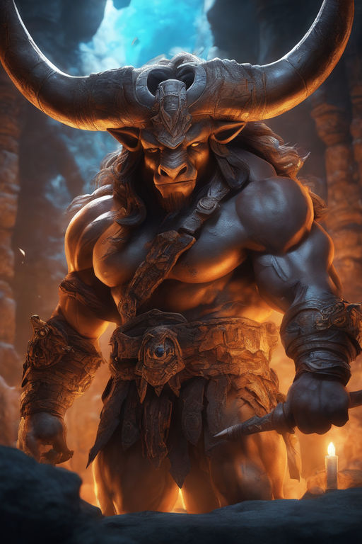 minotaur warrior drawing