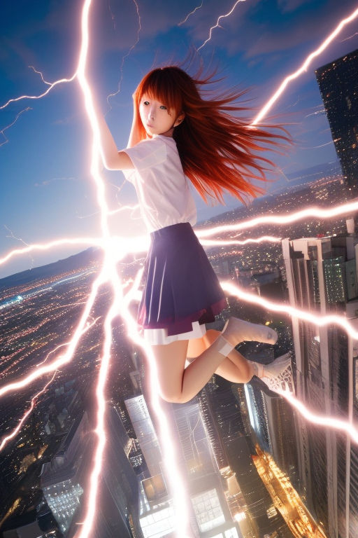 anime lightning glare