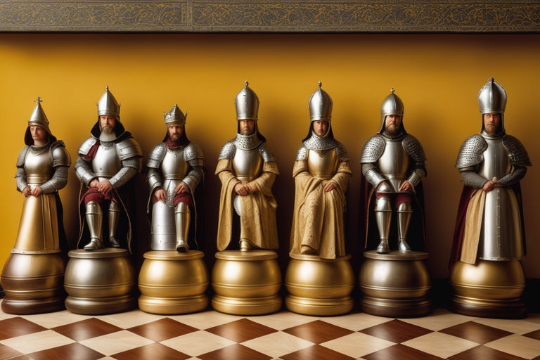 Xadrez Medieval Castelo Kingdom Knights