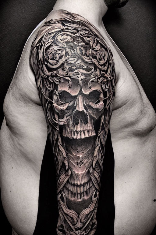 Dark Skull Tattoo by CrystalTaTattooing on DeviantArt