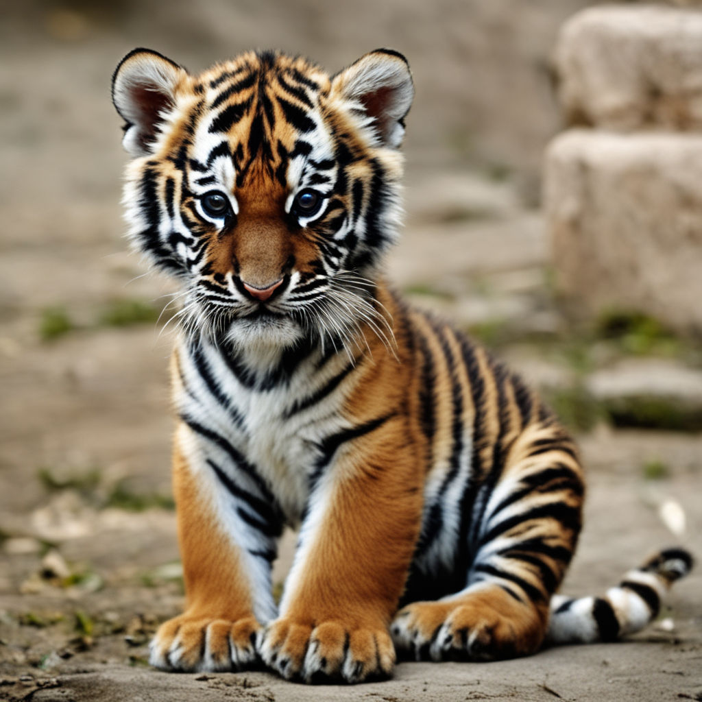 both are wearing Bengal tiger-striped orange and black jerseys. -  Playground AI