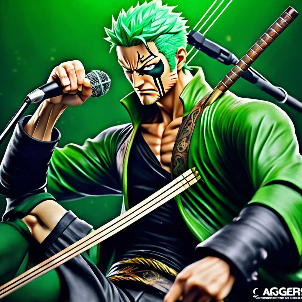 prompthunt: zoro render as a very beautiful 3d anime boy, hot petite, green  hair, badass, cinematic lightning, medium shot, mid-shot, highly detailed,  trending on Artstation, Unreal Engine 4k, cinematic wallpaper