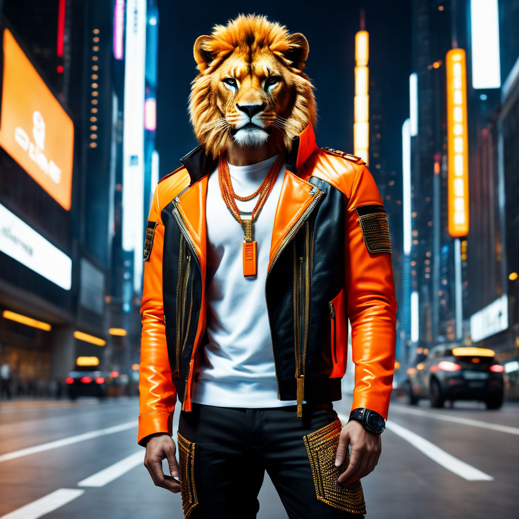 Lion on sale skin jacket