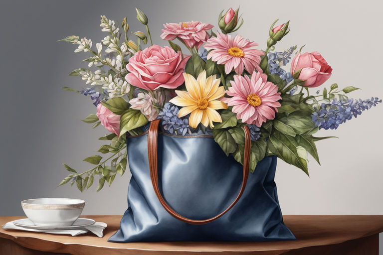 flower vase drawing realistic