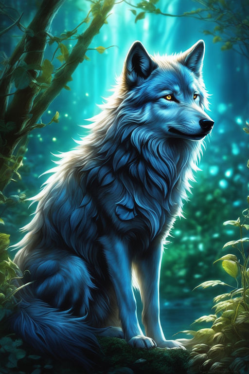 Happy Anime Wolf - Free Transparent PNG Clipart Images Download