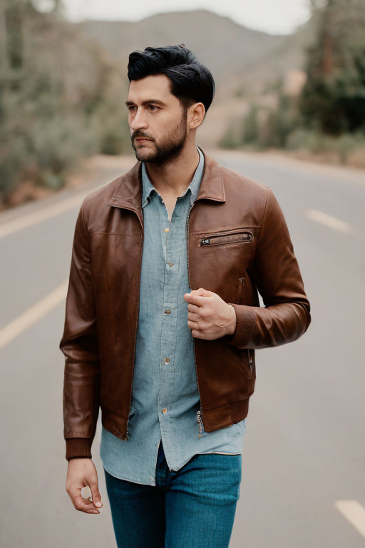 Men's Brown Leather Jacket: The Epitome of Timeless Style and  Sophistication | by Thegenuineleather | Medium