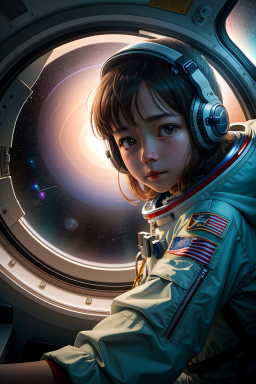 Steam Workshop::Astronaut anime girl (animated)