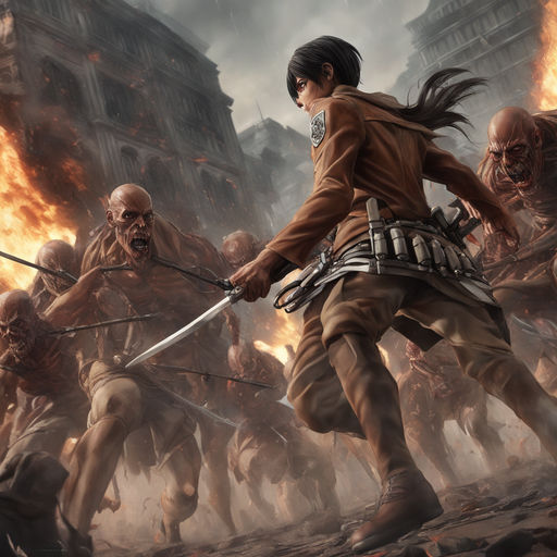 AI Art: Colossal Titan - Shingeki No Kyojin by @RM