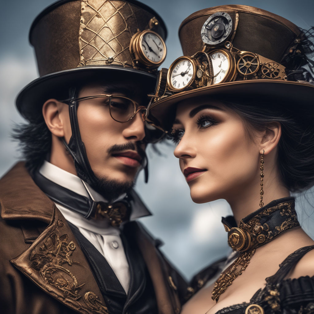 steampunk couple