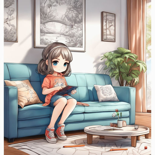 An Anime Scene In A Living Room Background, 3d Liveing Room With White Sofa  And Book, Hd Photography Photo, Sofa Background Image And Wallpaper for  Free Download