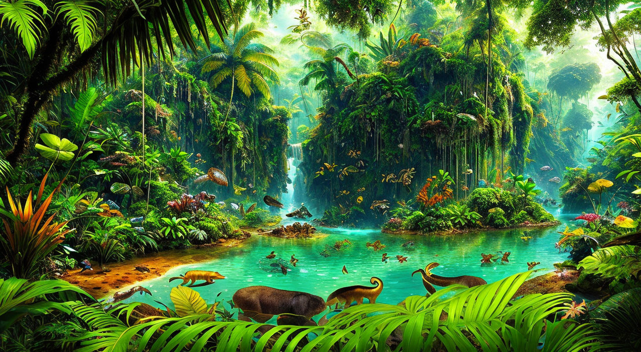 real jungle background