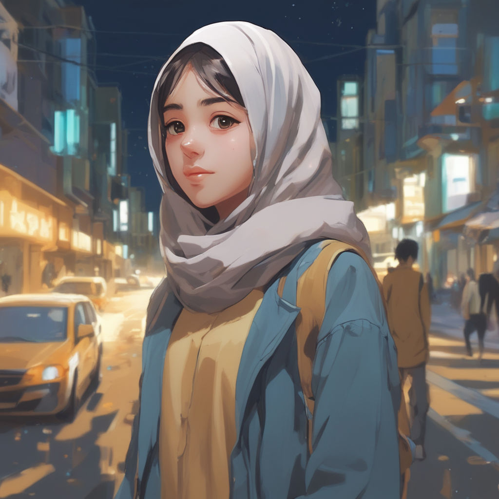 hijab anime girl - Playground