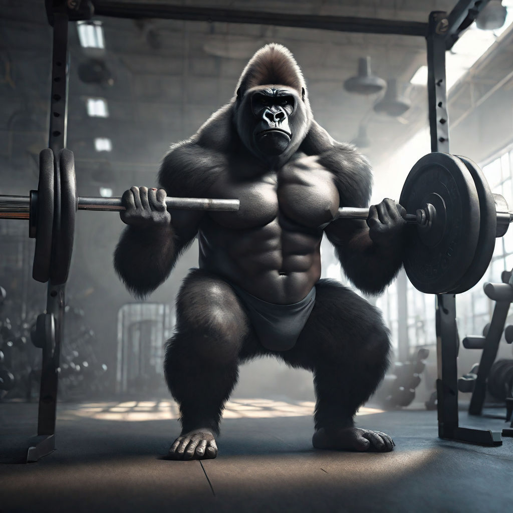 Ferocious Gorilla, Gym, Workout, Bodybuilder, Fitness Crossf