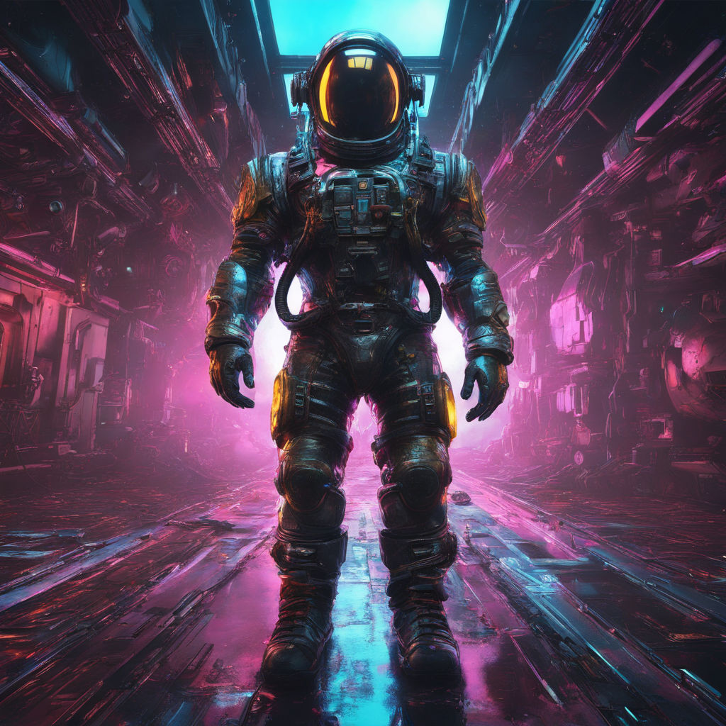 PC WALLPAPER 4K - SYNTHWAVE ASTRONAUT - AESTHETIC STYLE