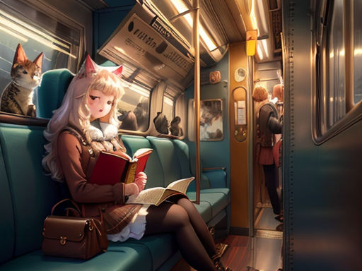 anime subway background