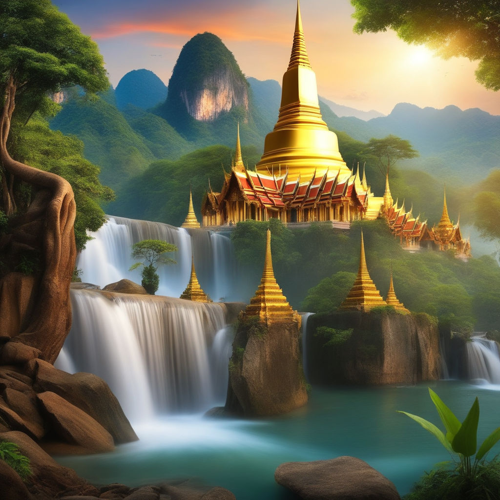 buddhist temple wallpaper