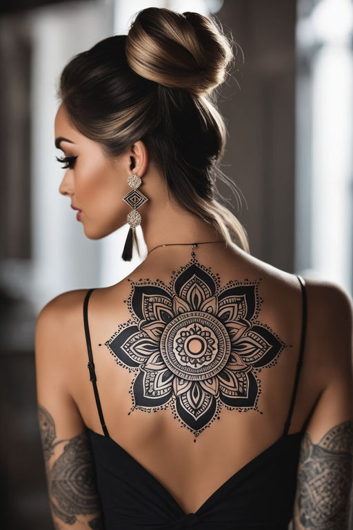 Lotus Mandala Chandelier Tattoo – Tattoo for a week