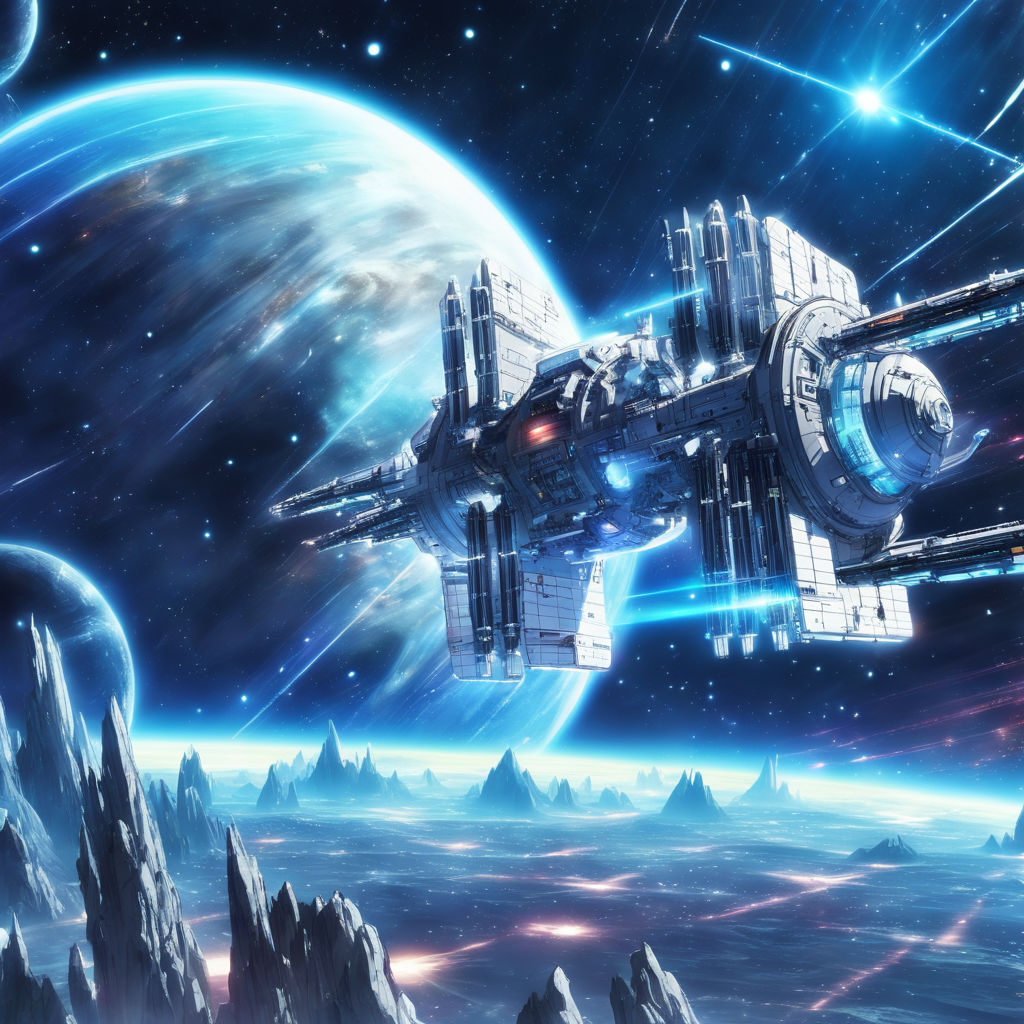 Anime Landscape: Anime Spaceship Control Center Background