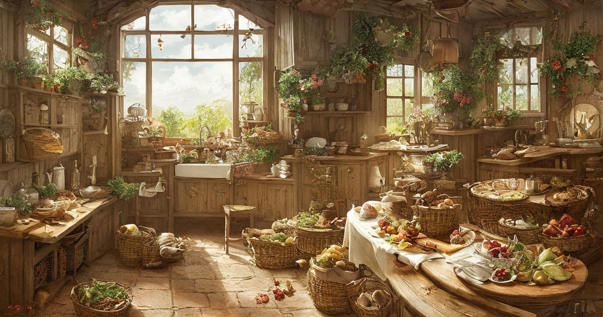 Grandma's Kitchen - Jacek Yerka 